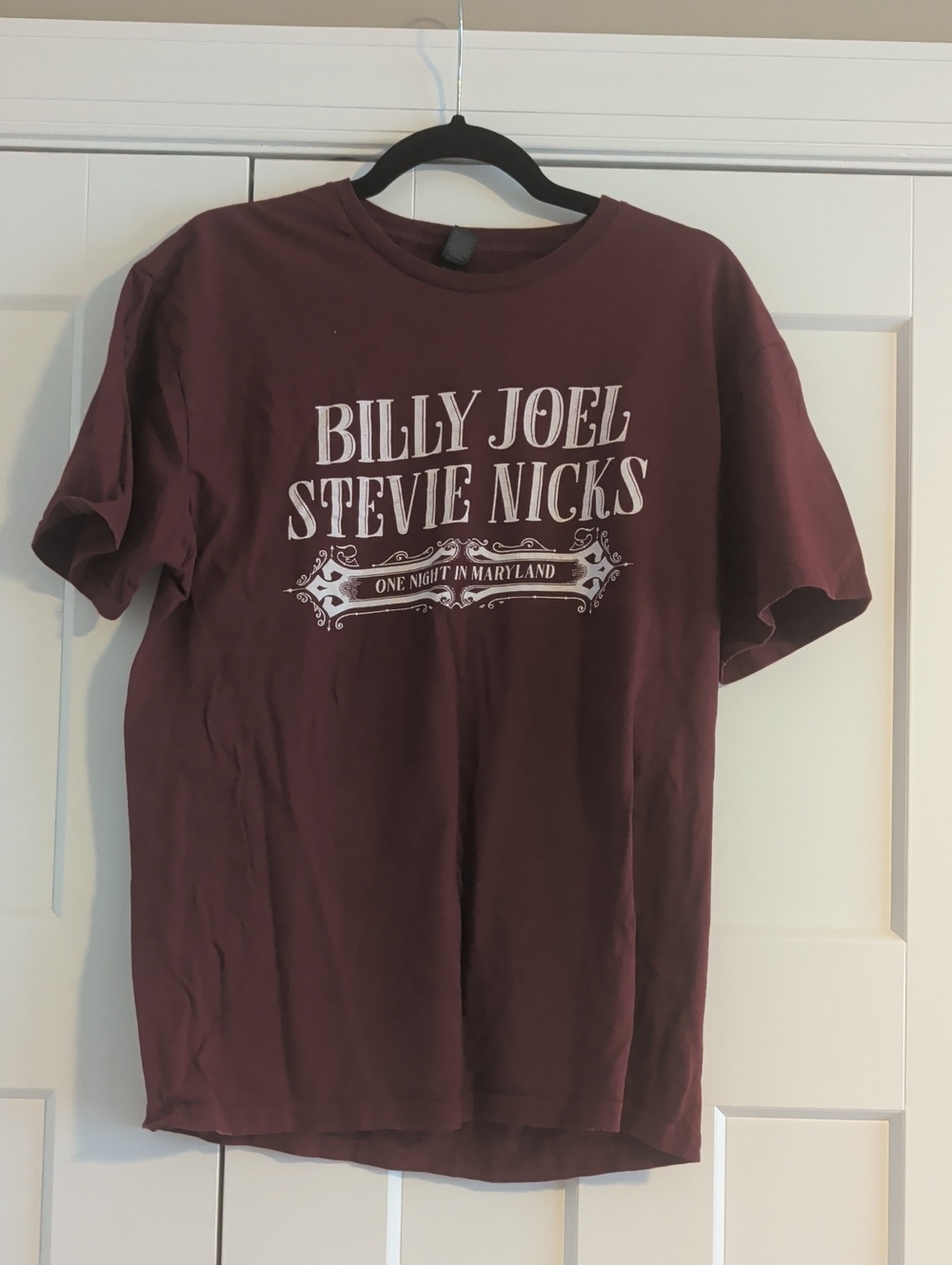 Gildan Maroon Billy Joel & Stevie Nicks Graphic Tee
